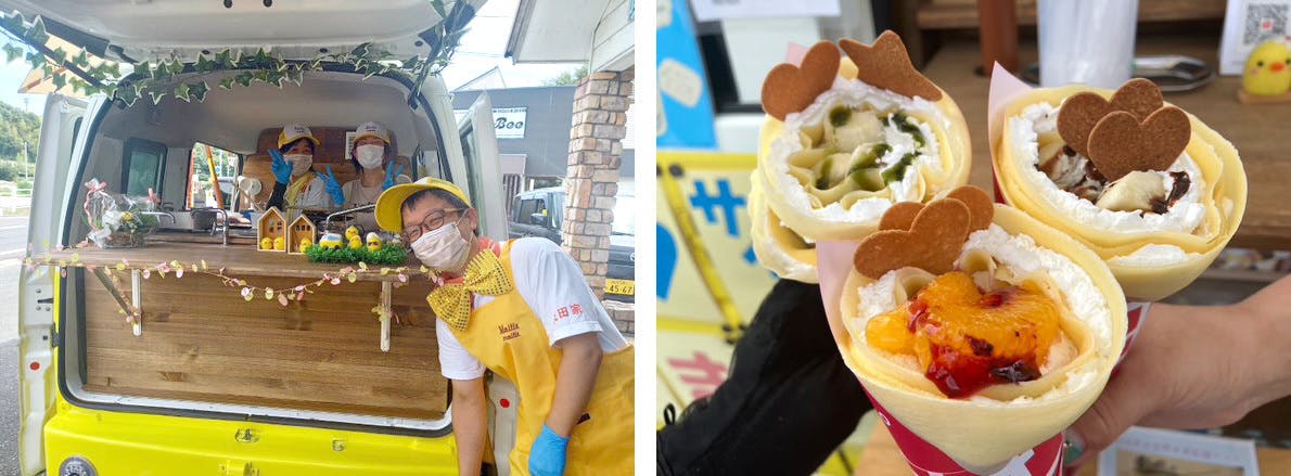 姫路・実法寺にクレープ店「モワティエ」オープン！キッチンカーから実店舗へのイメージ画像