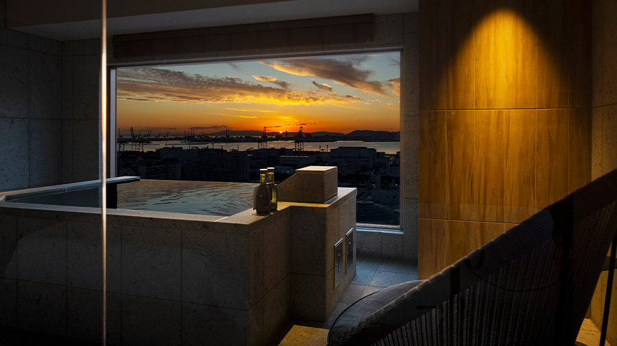 神戸夜景を一望！ベイシェラトンに展望風呂＆プライベートサウナのイメージ画像