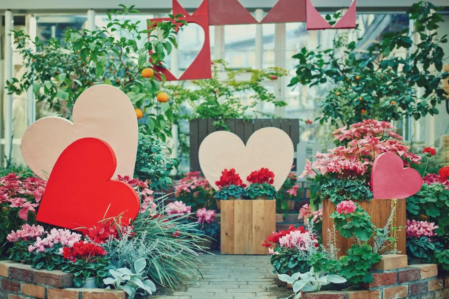 神戸布引ハーブ園「Winter Garden Fair 2026」ハートと花で温まる冬の庭園のイメージ画像