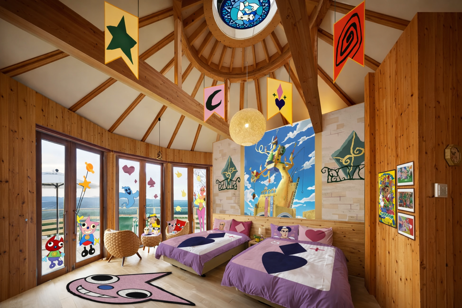 淡路島ニジゲンノモリ、クレヨンしんちゃんルーム宿泊者限定！ひろし名言ブロマイドのイメージ画像