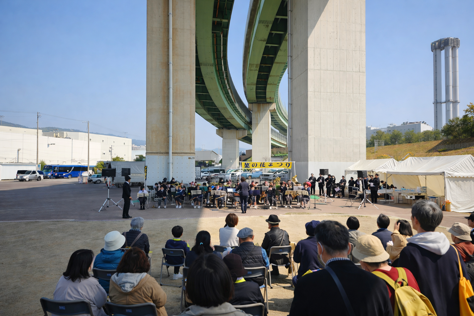 灘浜緑地 菜の花まつり 模擬店やビンゴで春の一日をのイメージ画像
